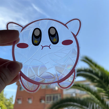 Kirby Suncatcher, Pegatina atrapasol reutilizable para ventana