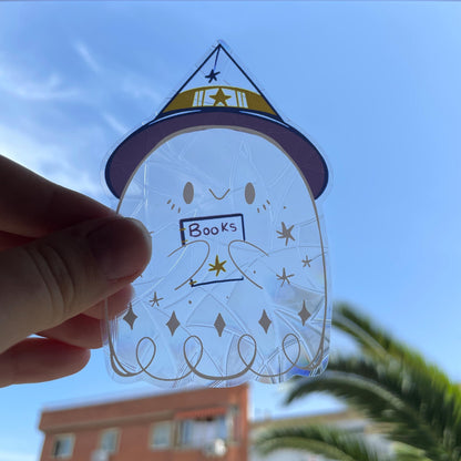 Spooky Boo...ks Pegatina atrapasol reutilizable para ventana Fantasma Halloween