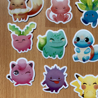 Pack Pegatinas Poke | Stickers Pack Fanart