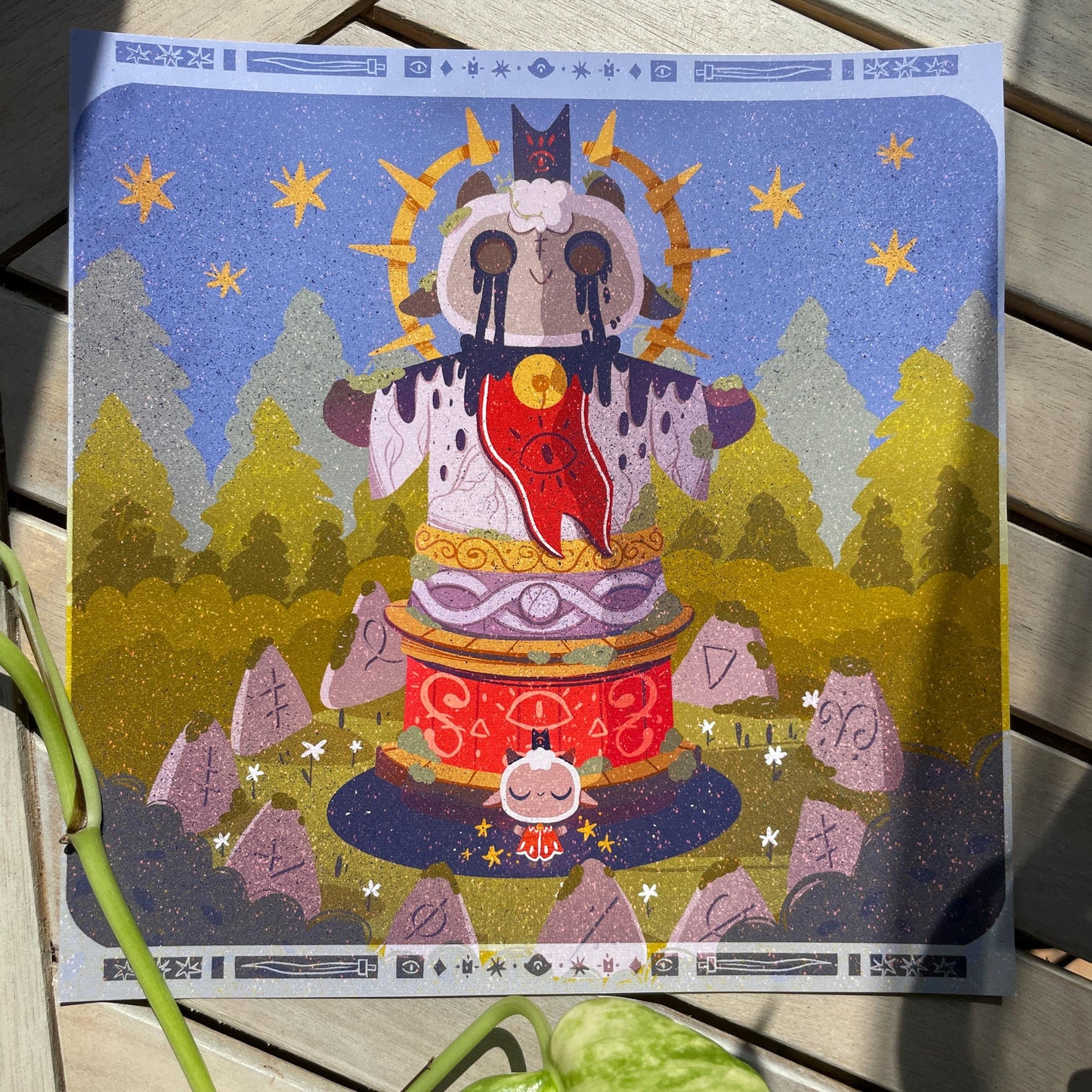 Print Cult of the Lamb Totem | Fanart | Ilustración impresa Cult of the Lamb Collection