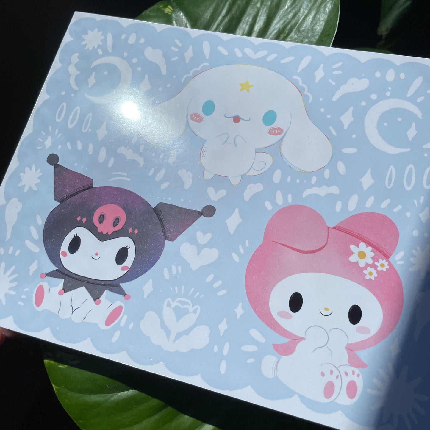 Print Kuromi Mymelody & Cinnamorroll | Illustration Fanart