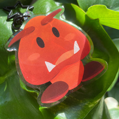 Llavero Goomba | Keyring Keychain Acrilico colgante regalo llaves mochila Keychain