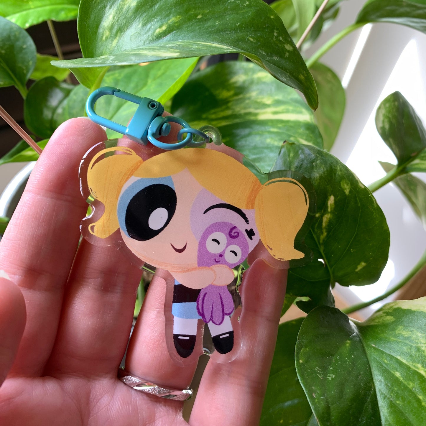 Llavero Burbuja Las Supernenas | Bubbles The Powerpuff Girls Keychain | Cartoon Network Fanart | Las Chicas Superpoderosas