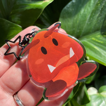 Llavero Goomba | Keyring Keychain Acrilico colgante regalo llaves mochila Keychain