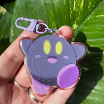 Llavero Kirby Dark Purple |Keyring Keychain Acrilico colgante regalo llaves mochila Keychain