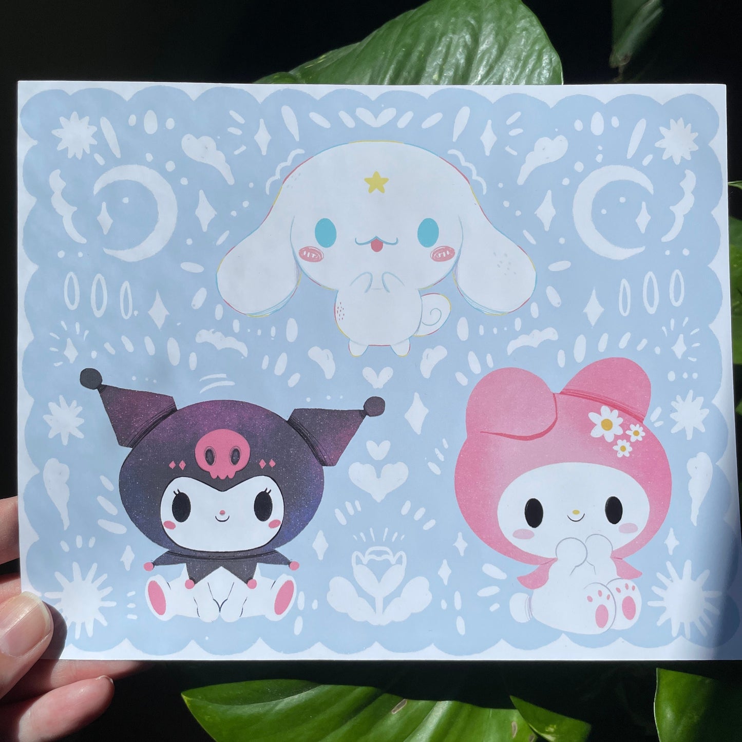 Print Kuromi Mymelody & Cinnamorroll | Illustration Fanart