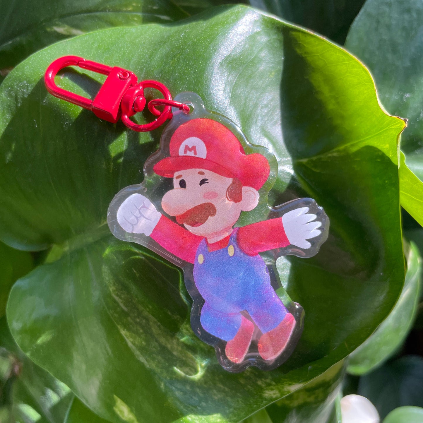 Llavero Mario: Keyring Keychain Acrilico colgante regalo llaves mochila Keychain