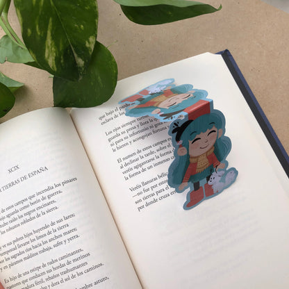 Hilda The Series Netflix Marcapáginas | Separador magnético Punto de Libro | Hecho a mano Handmade | Fans Hilda Regalo Original Libros