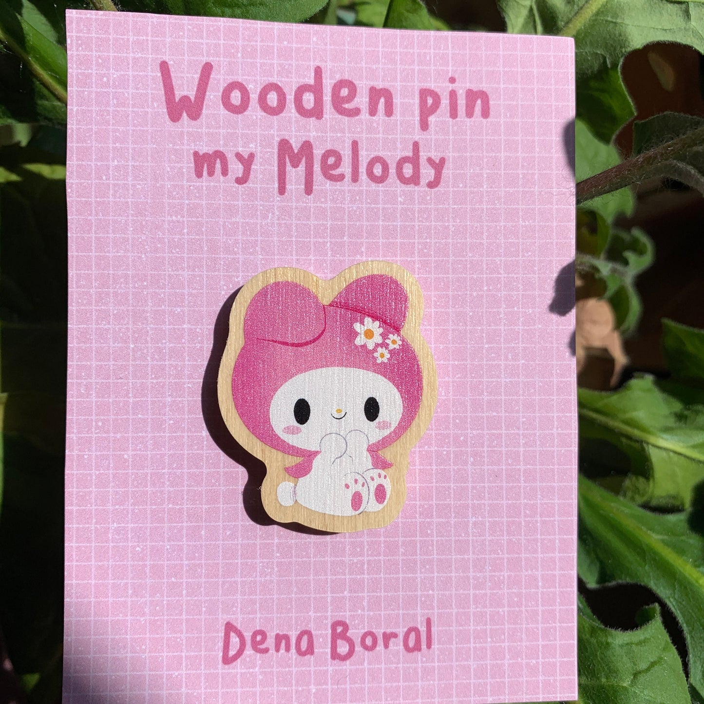 My melody | My Melody Wooden Pin Badge | My Melody