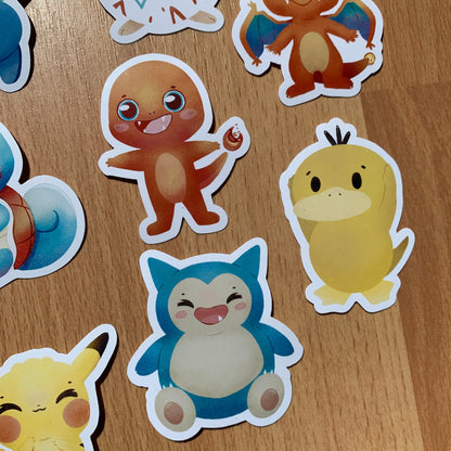 Pack Pegatinas Poke | Stickers Pack Fanart
