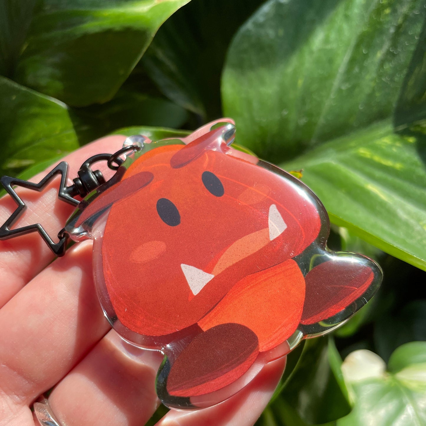 Llavero Goomba | Keyring Keychain Acrilico colgante regalo llaves mochila Keychain