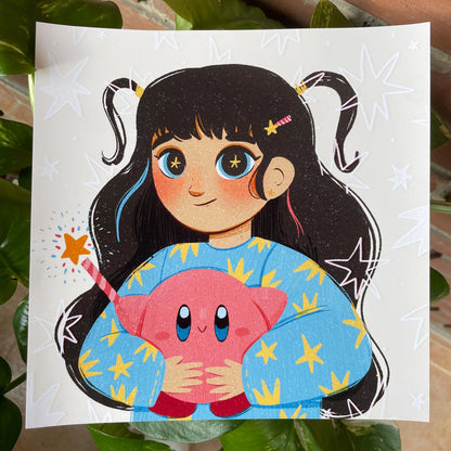 Print Kirby Fanart Ilustración Impresa