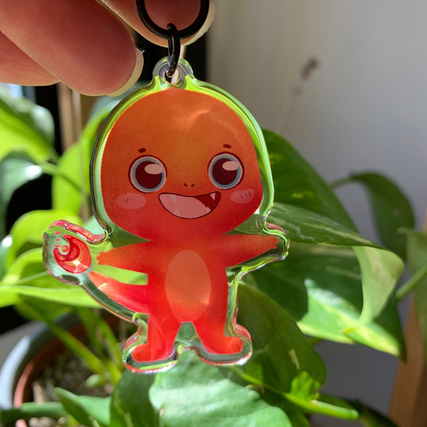 Charmander-Poke Keyring | Poke llavero | Fanart colgante regalo llaves mochila