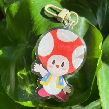 Llavero Toad | Keyring Keychain Acrilico colgante regalo llaves mochila Keychain