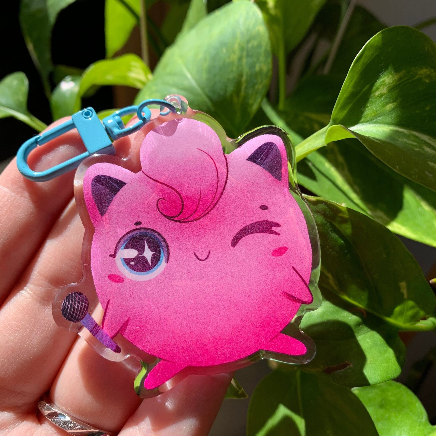 Jigglypuff-Poke Keyring | llavero | Fanart colgante regalo llaves mochila