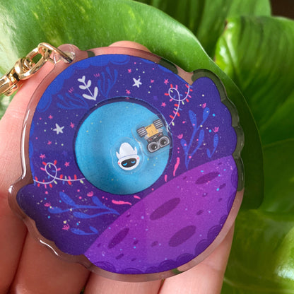 Shaker Wall-E & EVA | Tamagotchi Llavero Colgante