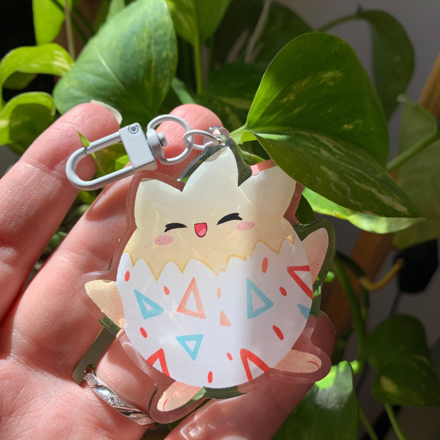 Togepi-Poke Keyring | llavero | Fanart colgante regalo llaves mochila