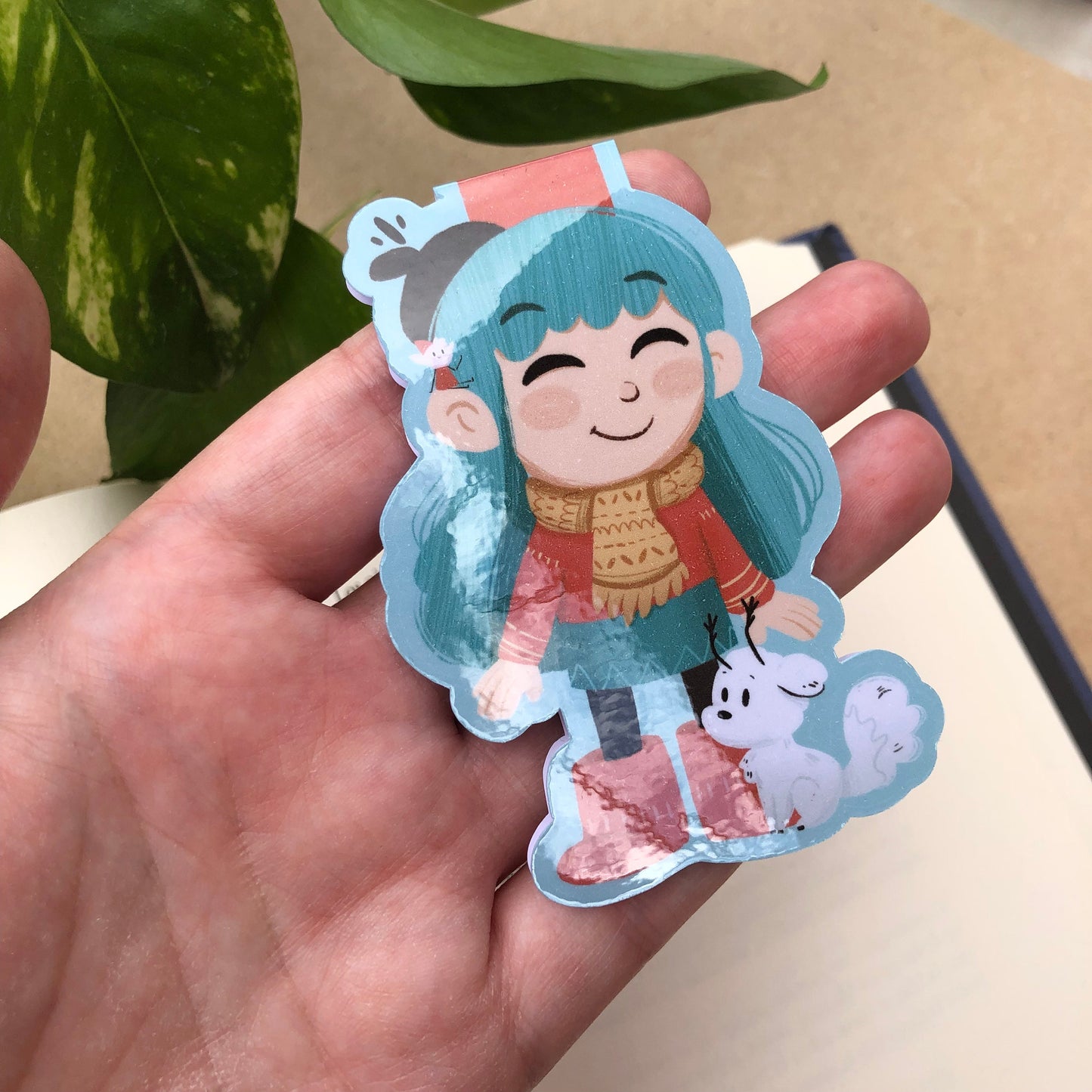 Hilda The Series Netflix Marcapáginas | Separador magnético Punto de Libro | Hecho a mano Handmade | Fans Hilda Regalo Original Libros