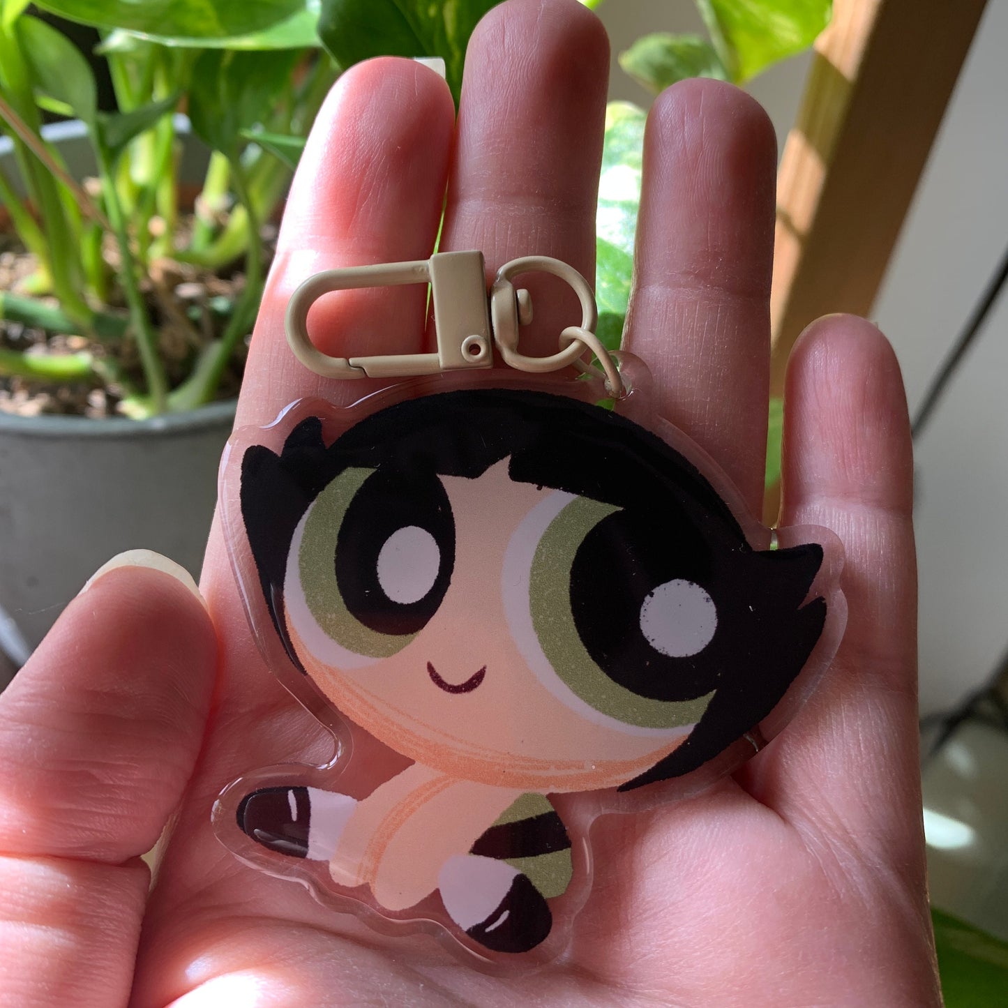 Llavero Cactus Las Supernenas | Buttercup The Powerpuff Girls Keychain | Cartoon Network Fanart | Las Chicas Superpoderosas