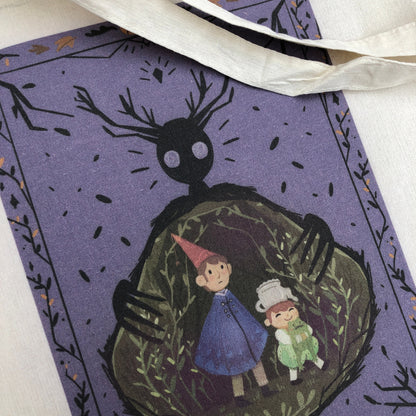 Tote Bag Más Allá del Jardín | Bolsa Tela Fanart Over The Garden Wall | HBO Fan Art 100% Algodón 40x40cm 16x16inch