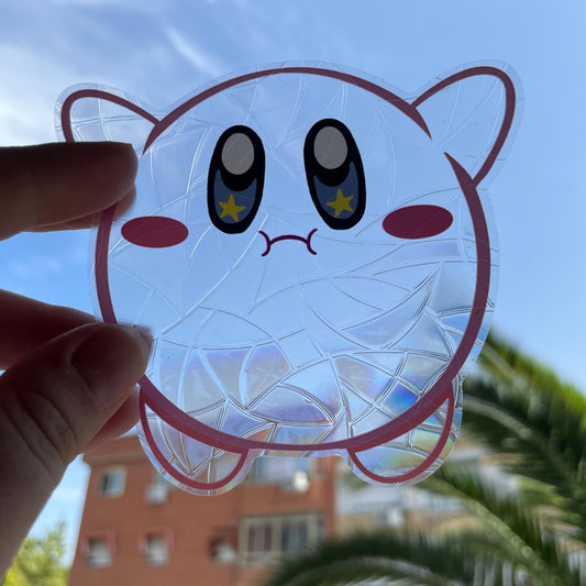 Kirby Suncatcher, Pegatina atrapasol reutilizable para ventana
