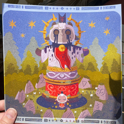 Print Cult of the Lamb Totem | Fanart | Ilustración impresa Cult of the Lamb Collection