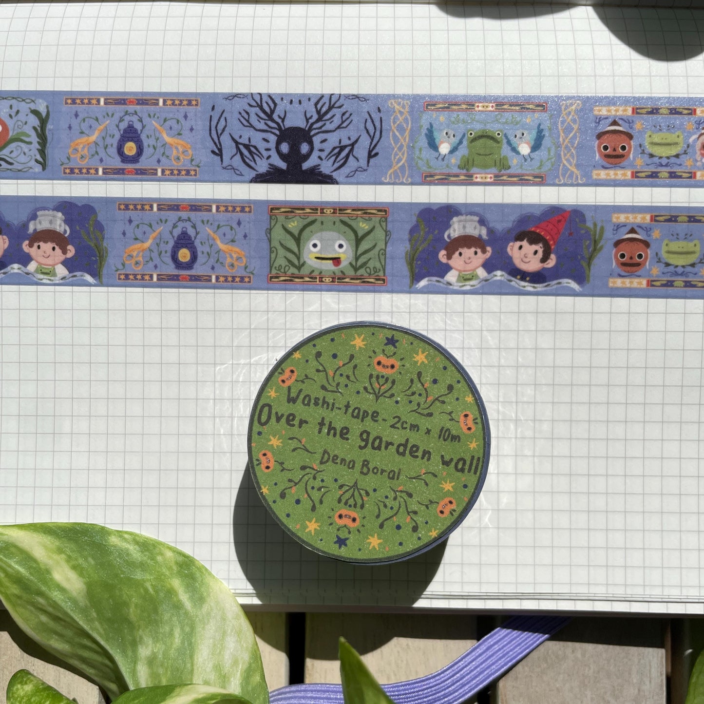 Washi Tape Over The Garden Wall Ilustrado: Cinta Decorativa Retro y Kawaii de la colección "OTGW"
