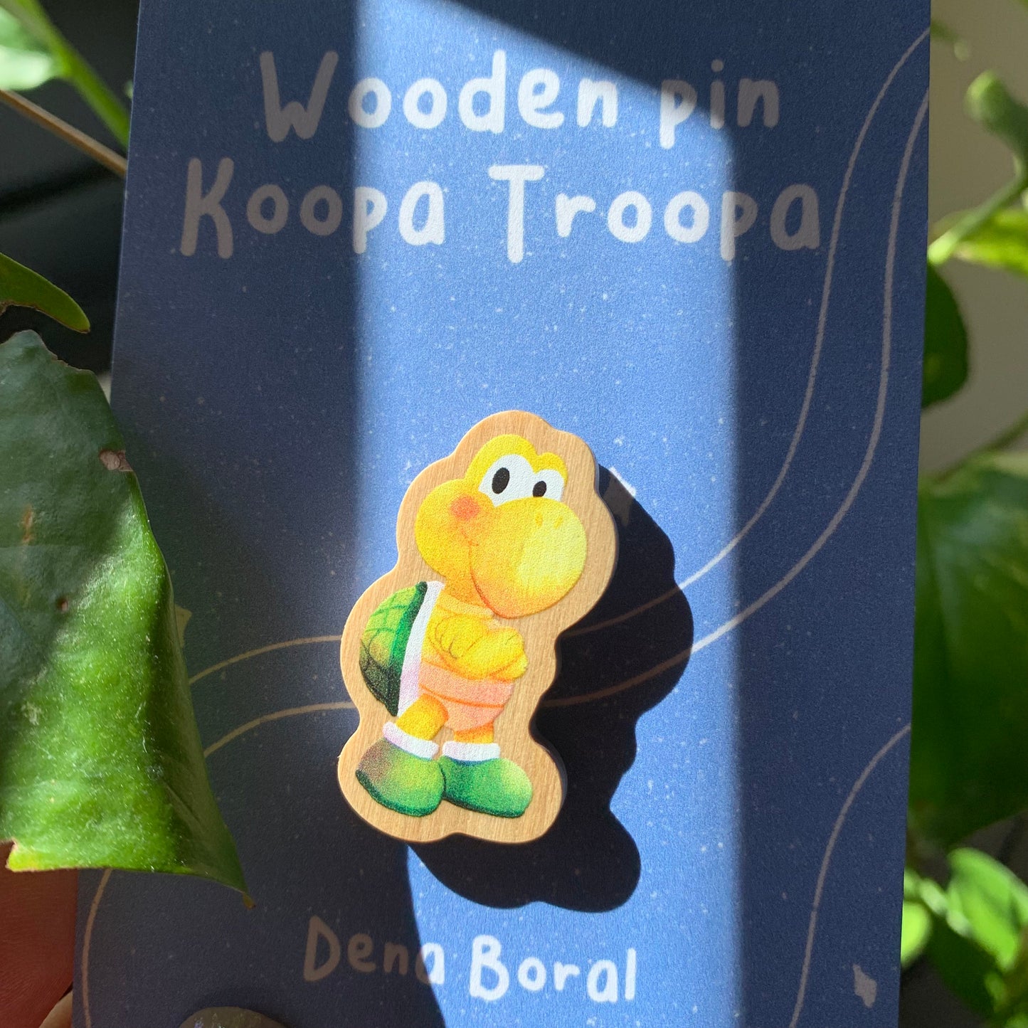 Wooden Pin, koopa troopa Super Mario Bros, Nintendo Switch Badge