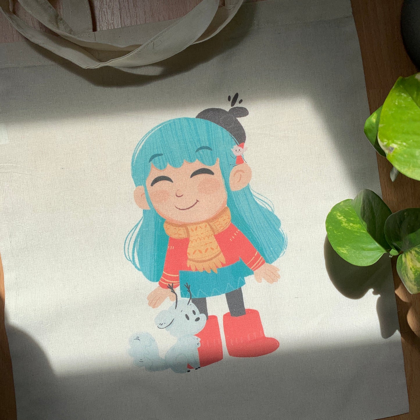 Tote Bag Hilda | Totebag Fanart Hilda The Series | Netflix Fan Art 100% Cotton 40x40cm 16x16inch