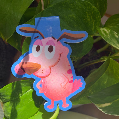 Agallas El Perro Cobarde Marcapáginas: Separador magnético, punto de libro hecho a mano