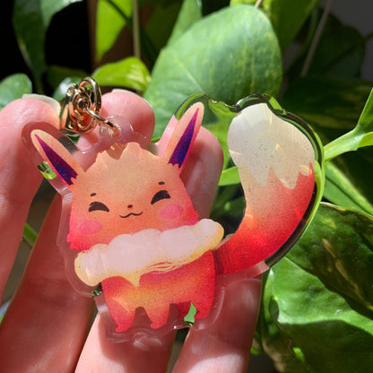 Eevee-Poke Keyring | llavero | Fanart colgante regalo llaves mochila