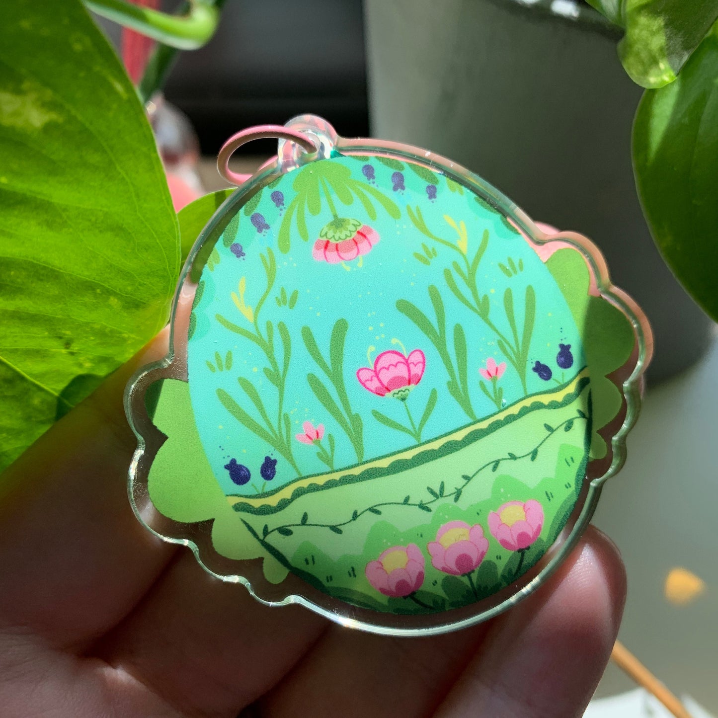 Llavero flores fanart | Tamagotchi shaker