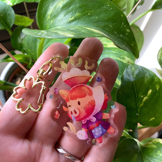 Daisy Mae Keyring | Juliana llavero | Animal Crossing Llavero | New Horizons | Llavero colgante regalo llaves mochila Keychain