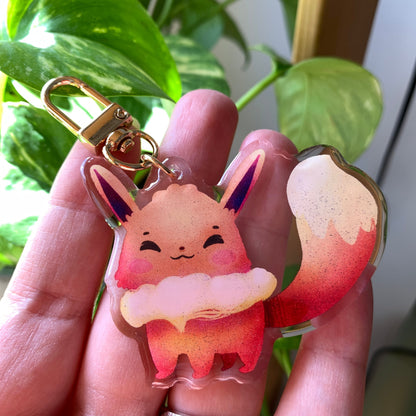 Eevee-Poke Keyring | llavero | Fanart colgante regalo llaves mochila