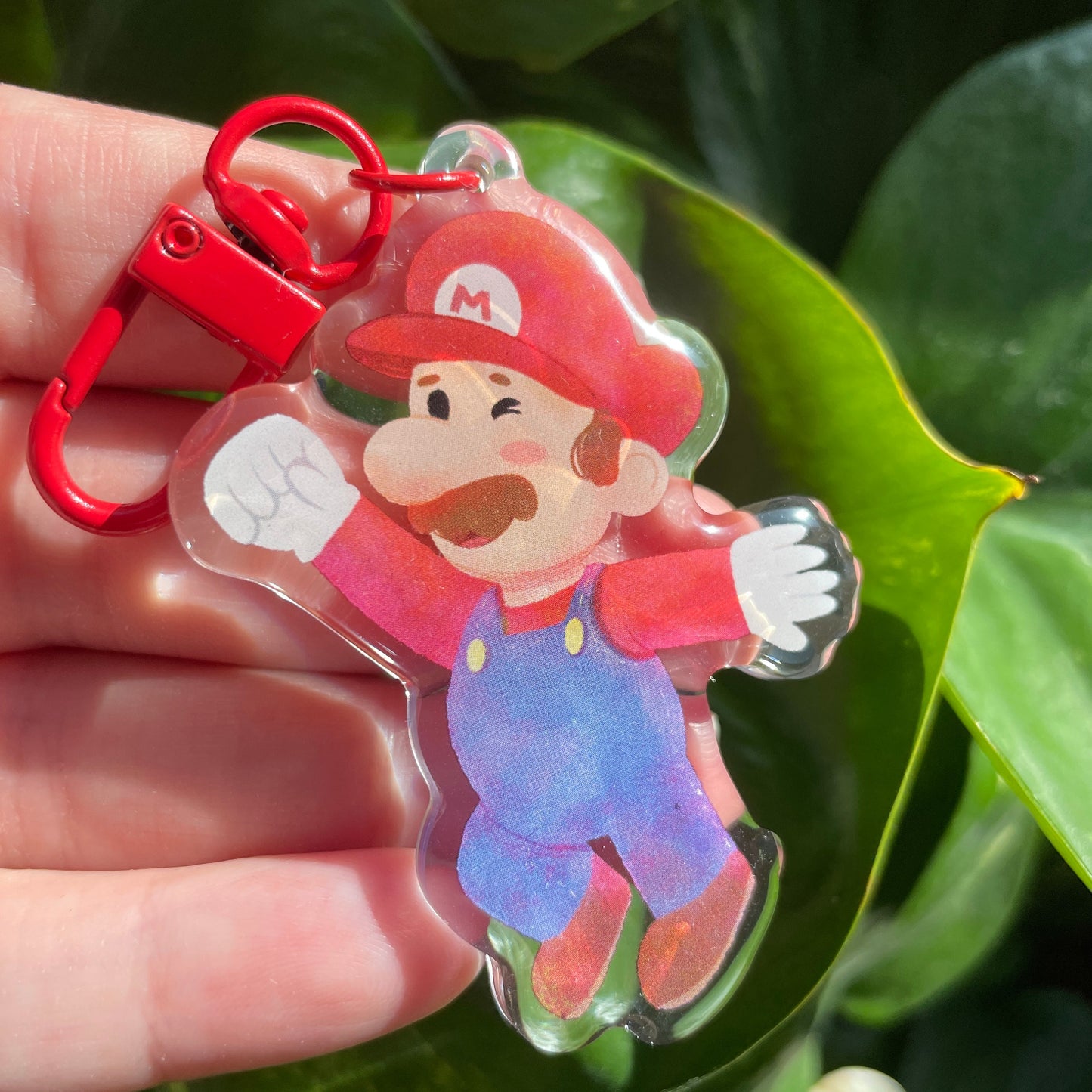 Llavero Mario: Keyring Keychain Acrilico colgante regalo llaves mochila Keychain