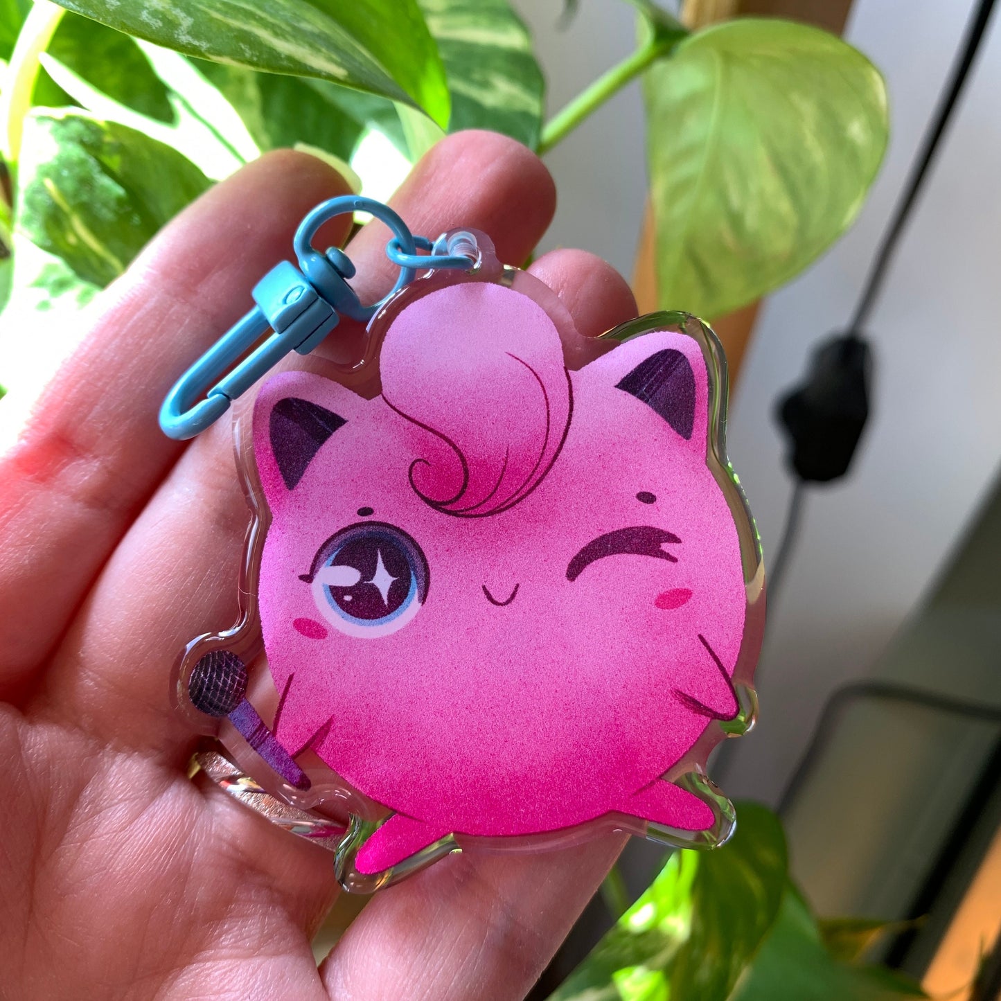 Jigglypuff-Poke Keyring | llavero | Fanart colgante regalo llaves mochila
