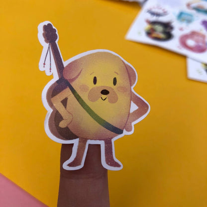 Pegatinas Hora de Aventuras Adventure Time | Hoja de pegatinas stickers decoración | Pack de pegatinas precortadas