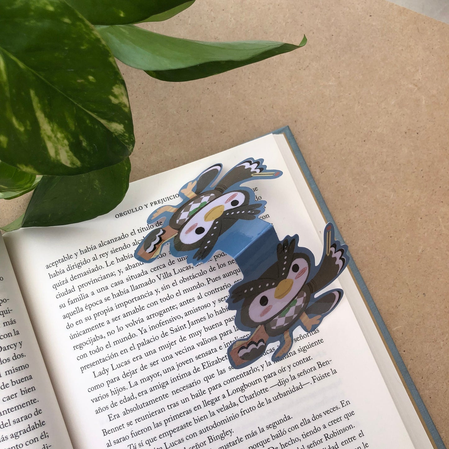 Socrates Blathers Animal Crossing Marcapáginas | Separador magnético Punto de Libro | Hecho a mano Handmade | Animal Crossing New Horizons