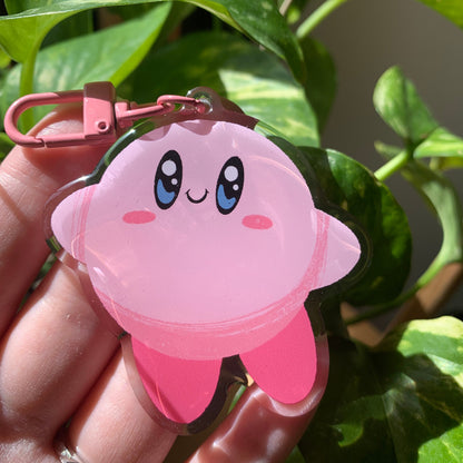 Llavero Kirby |Keyring Keychain Acrilico colgante regalo llaves mochila Keychain