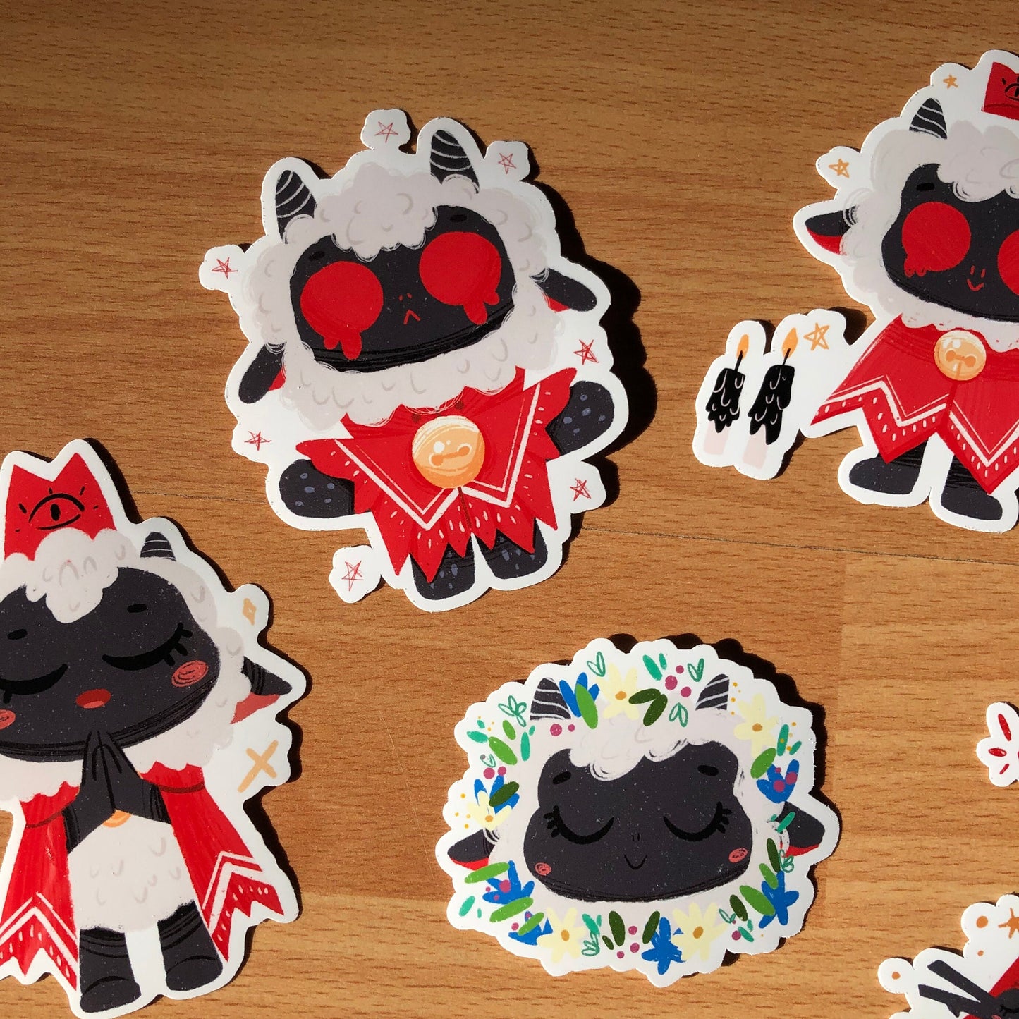 Pack Pegatinas Cult Of The Lamb | Stickers Pack | Fanart