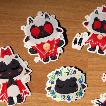 Pack Pegatinas Cult Of The Lamb | Stickers Pack | Fanart