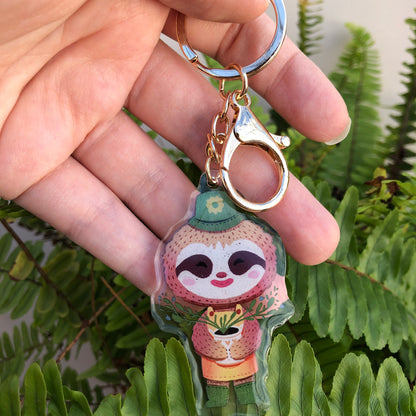 Leif Keyring | Gandulio llavero | Animal Crossing Llavero | New Horizons | Llavero colgante regalo llaves mochila Keychain