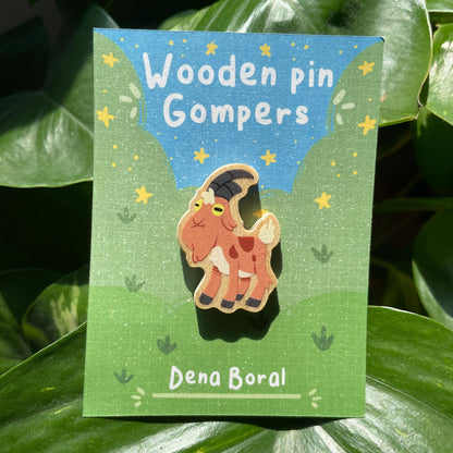 Gompers Gravity Falls Pin de Madera Natural