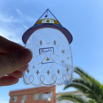 Spooky Boo...ks Pegatina atrapasol reutilizable para ventana Fantasma Halloween