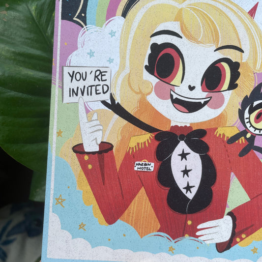 Print Hazbin Hotel Tamaño A5 | Fanart | Ilustración | Lámina ilustrada