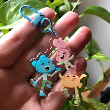 Gumball Llavero | Colgante regalo llaves mochila Keychain Keyring