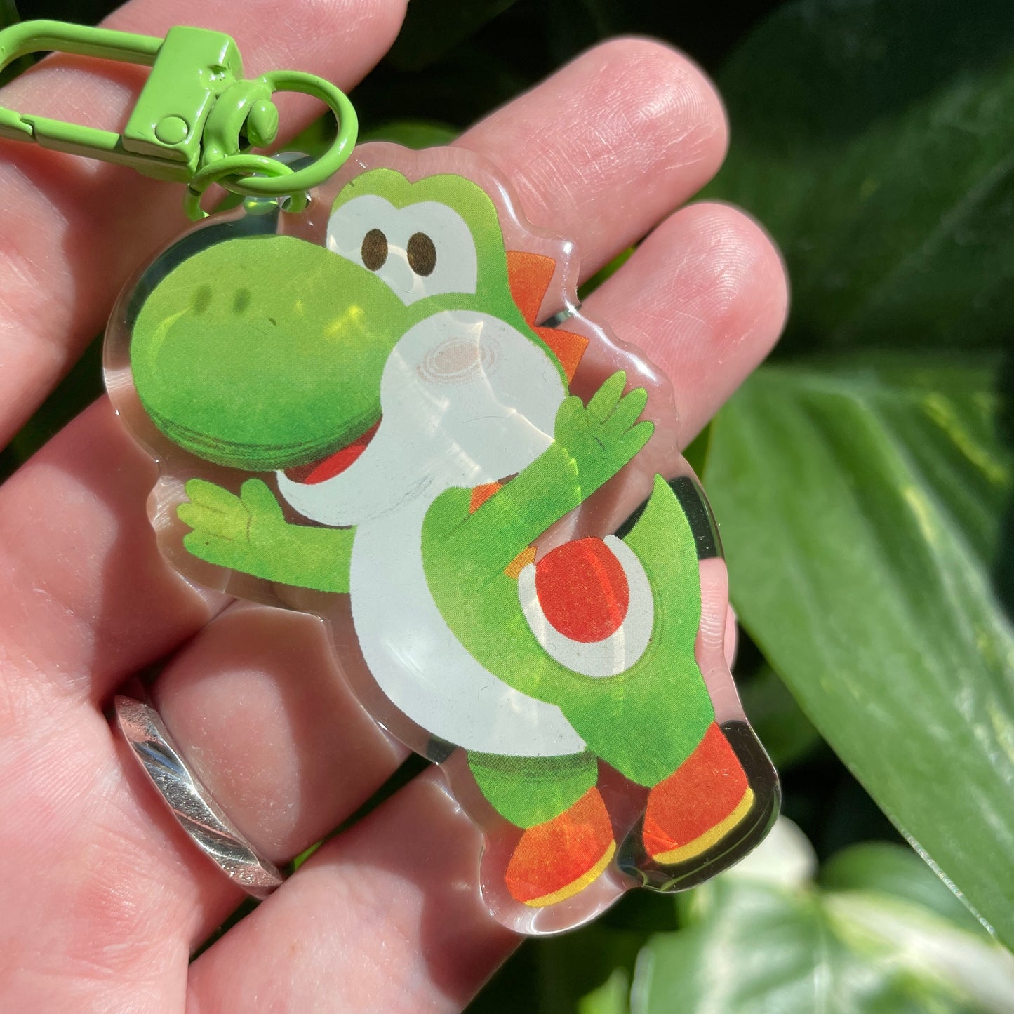 Llavero Yoshi | Keyring Keychain Acrilico colgante regalo llaves mochila Keychain