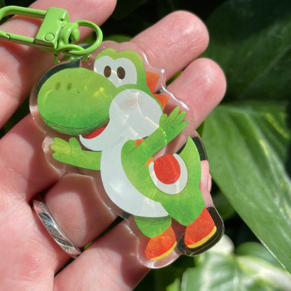 Llavero Yoshi | Keyring Keychain Acrilico colgante regalo llaves mochila Keychain