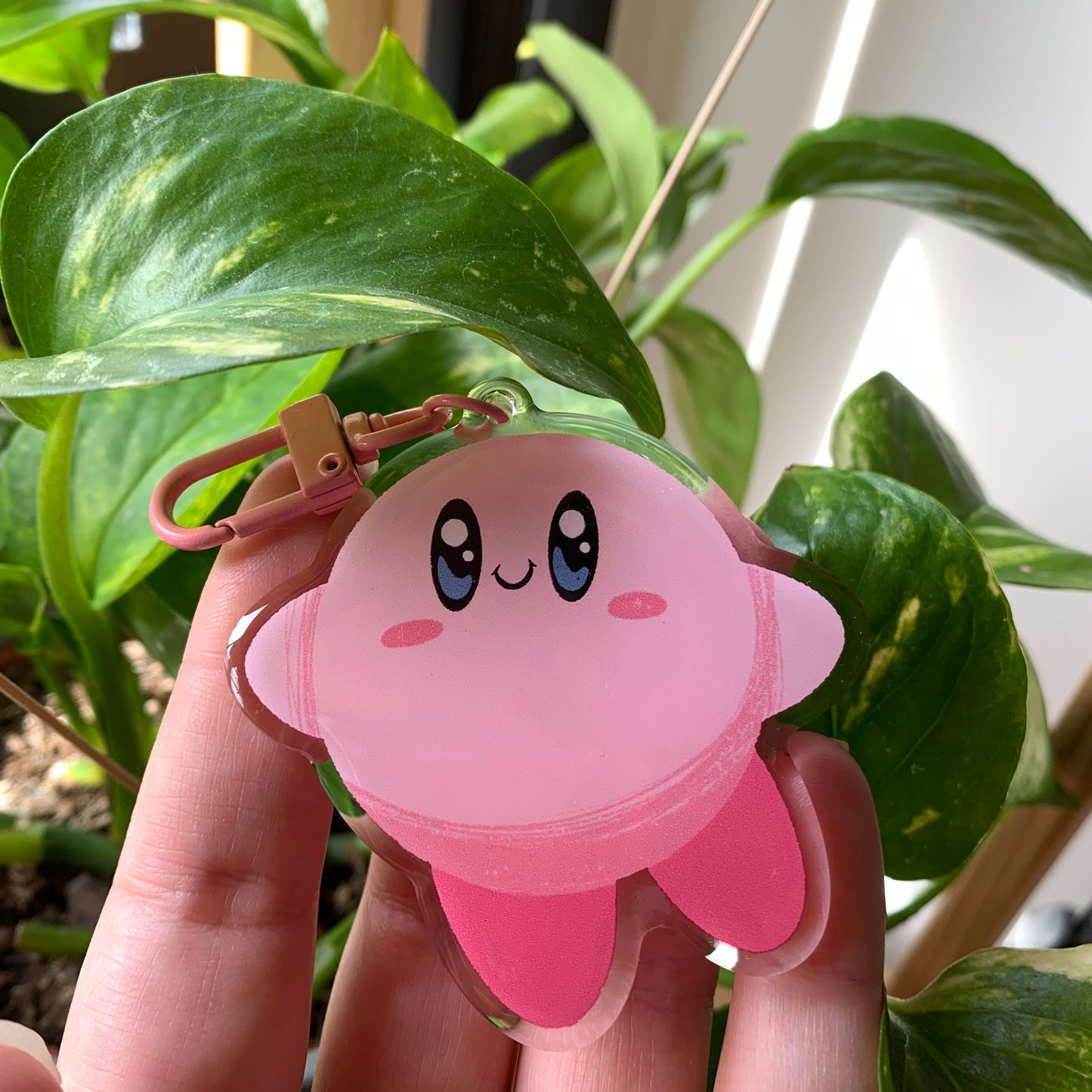 Llavero Kirby |Keyring Keychain Acrilico colgante regalo llaves mochila Keychain