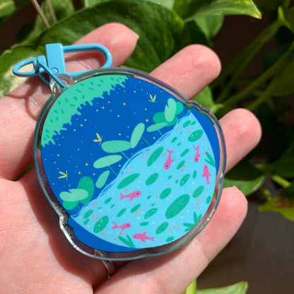 Shaker Rana y Nenufar Llavero | Tamagotchi shaker Keychain